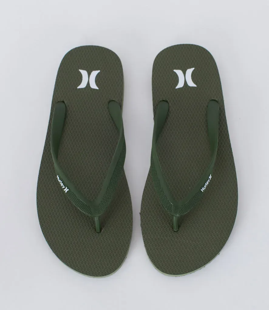 Hurley Icon Solid infradito olive gomma