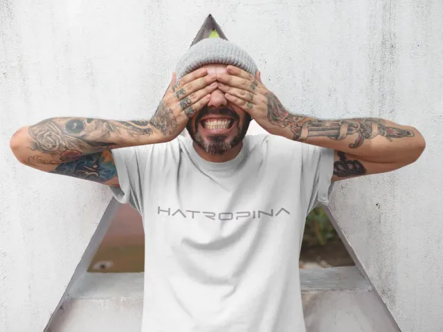 Hatropina T-shirt maniche corte bianca cotone bio