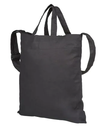 Hatropina shopper borsa cotone nera 40x42 tracolla