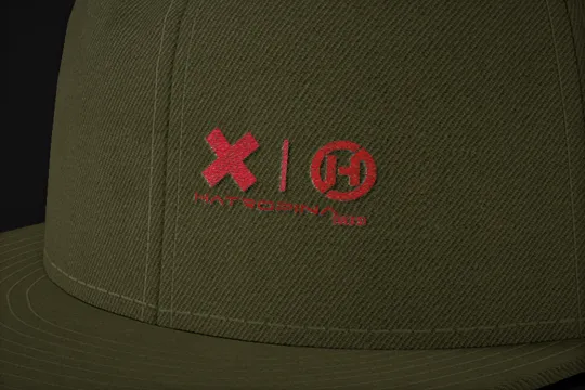 Hatropina Snapback cappellino trucker verde militare piatto