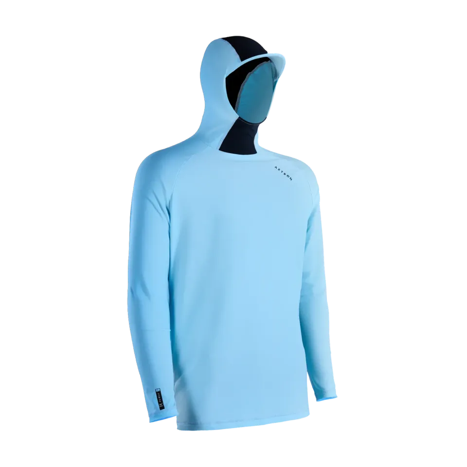 Aztron Surfing Hooded lycra surf cappuccio azzurra