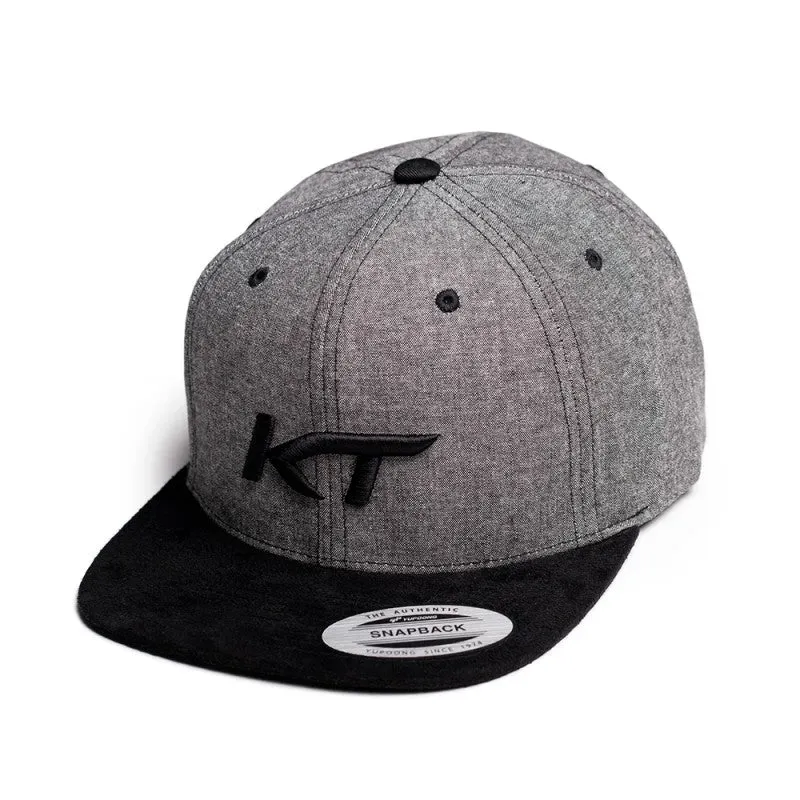KT Snapback cappellino cotone grigio-nero