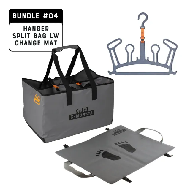 C-Monsta #04 set surf split bag lightweight grigio