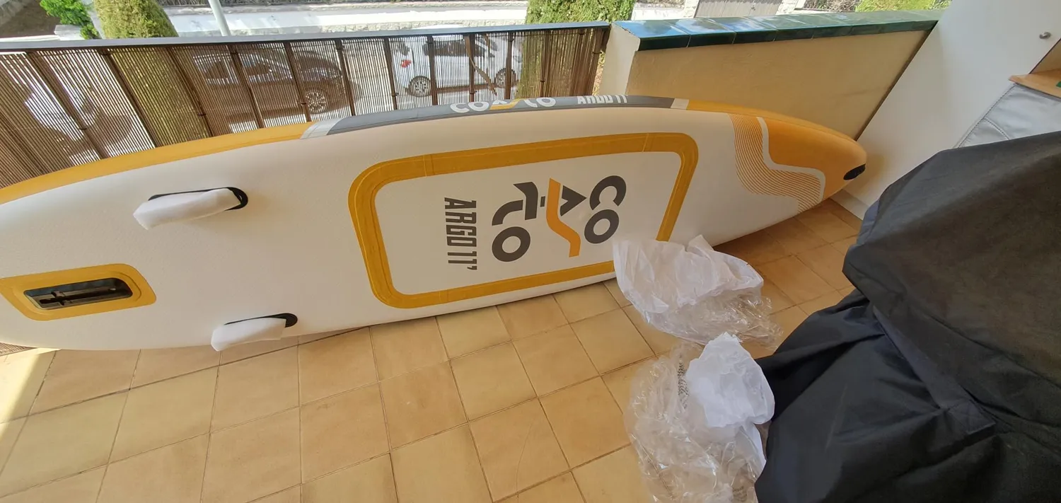 Coasto Argo Double Chambre SUP gonfiabile 11' giallo 140 kg