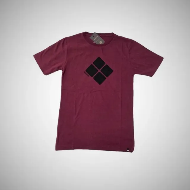 Quatro Logo t-shirt cotone bordeaux