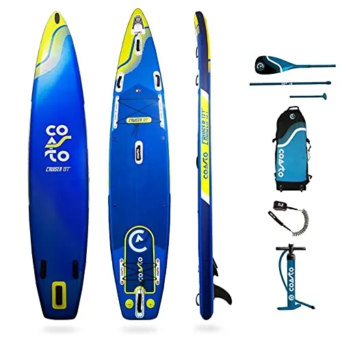 Coasto Cruiser 13'1 tavola SUP gonfiabile blu lime 355L