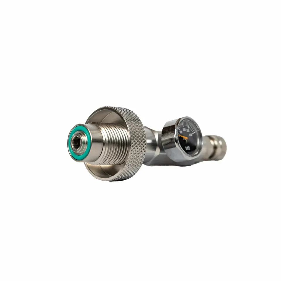 NRC SailAir Overflow Adapter adattatore travaso G5/8 con manometro