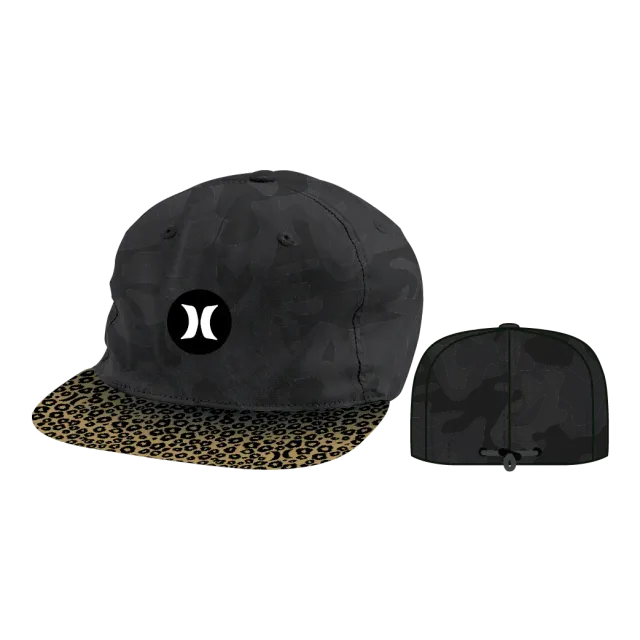 Hurley Sidewinder cappellino nero visiera curva taglia unica