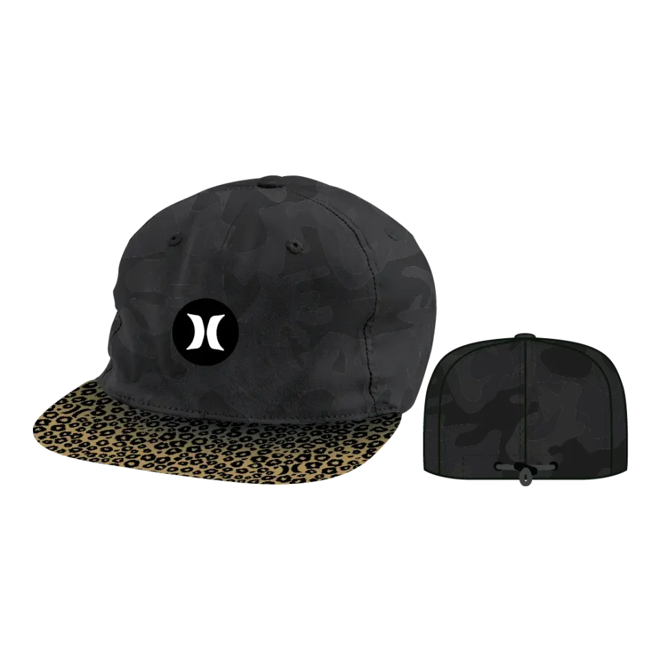 Hurley Sidewinder cappellino nero visiera curva taglia unica