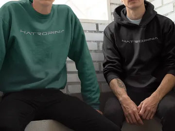 Hatropina BG sweatshirt unisex verde bottiglia