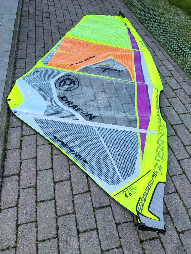 S2Maui Dragon 4.6 2024 vela windsurf usata riparata