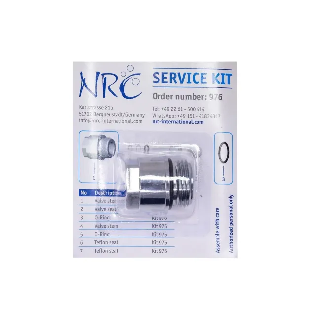 NRC 976 kit revisione valvola bombola 12144 230 bar