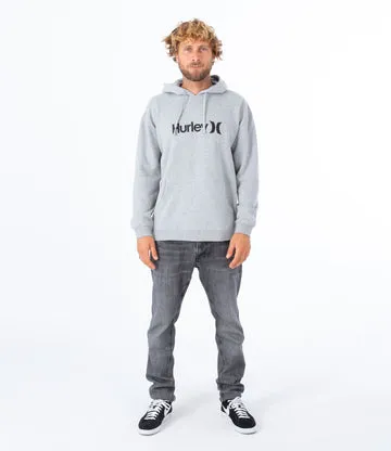 Hurley O&O Solid Core felpa cappuccio uomo grigio