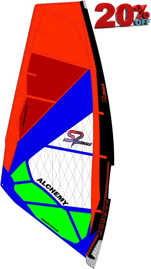 S2Maui Alchemy 2020 vela windsurf 4.7 wave 5 stecche
