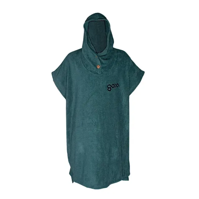 Goya poncho spugna taglia unica verde petrolio
