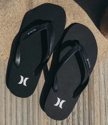 Hurley Icon Solid infradito uomo nero