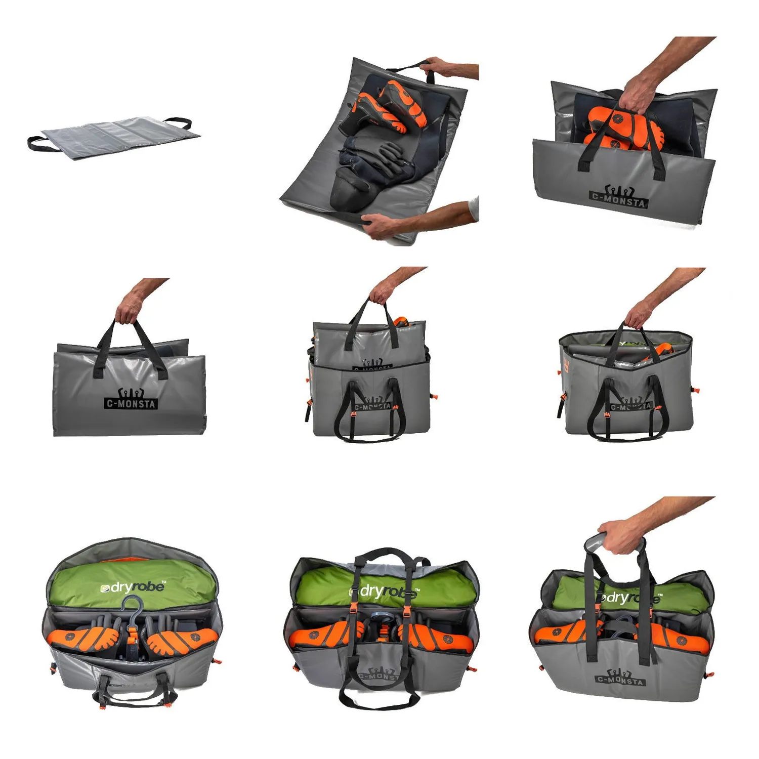 C-Monsta #05 duo split bag lightweight + tappetino