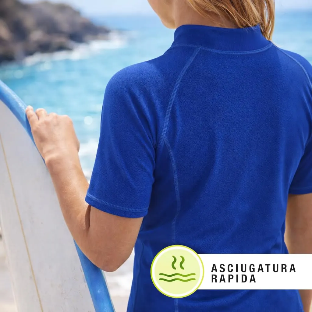 Salvas Reef Rashguard Bambino Manica Corta UPF 50+ Polly