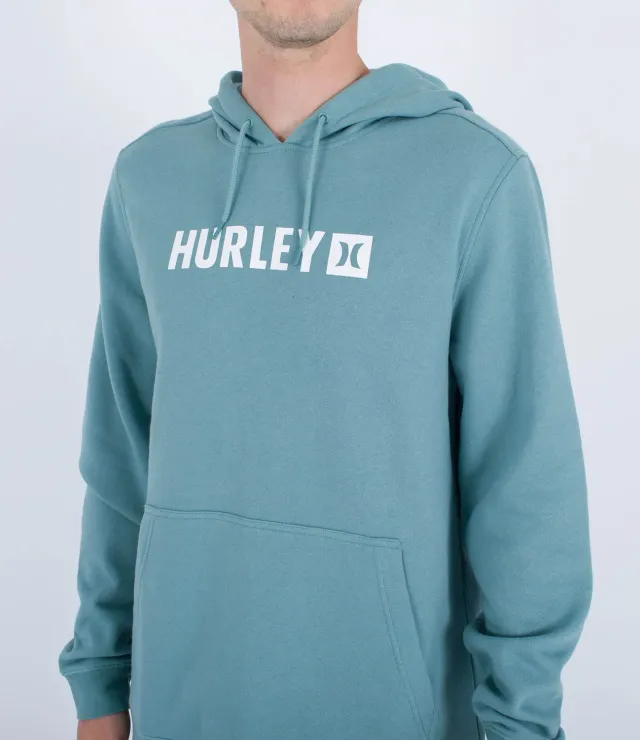 Hurley Box Fleece PO felpa con cappuccio cotone