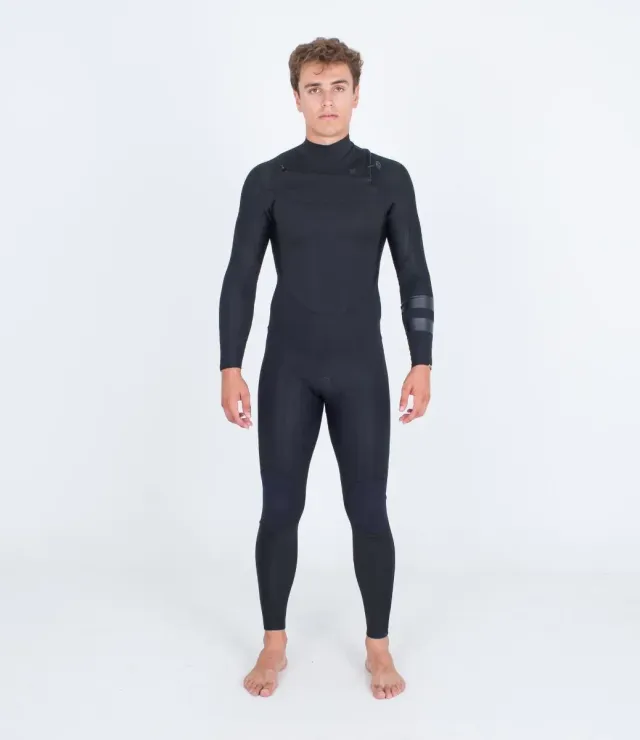 Hurley Advant muta 4/3 mm frontzip uomo nera