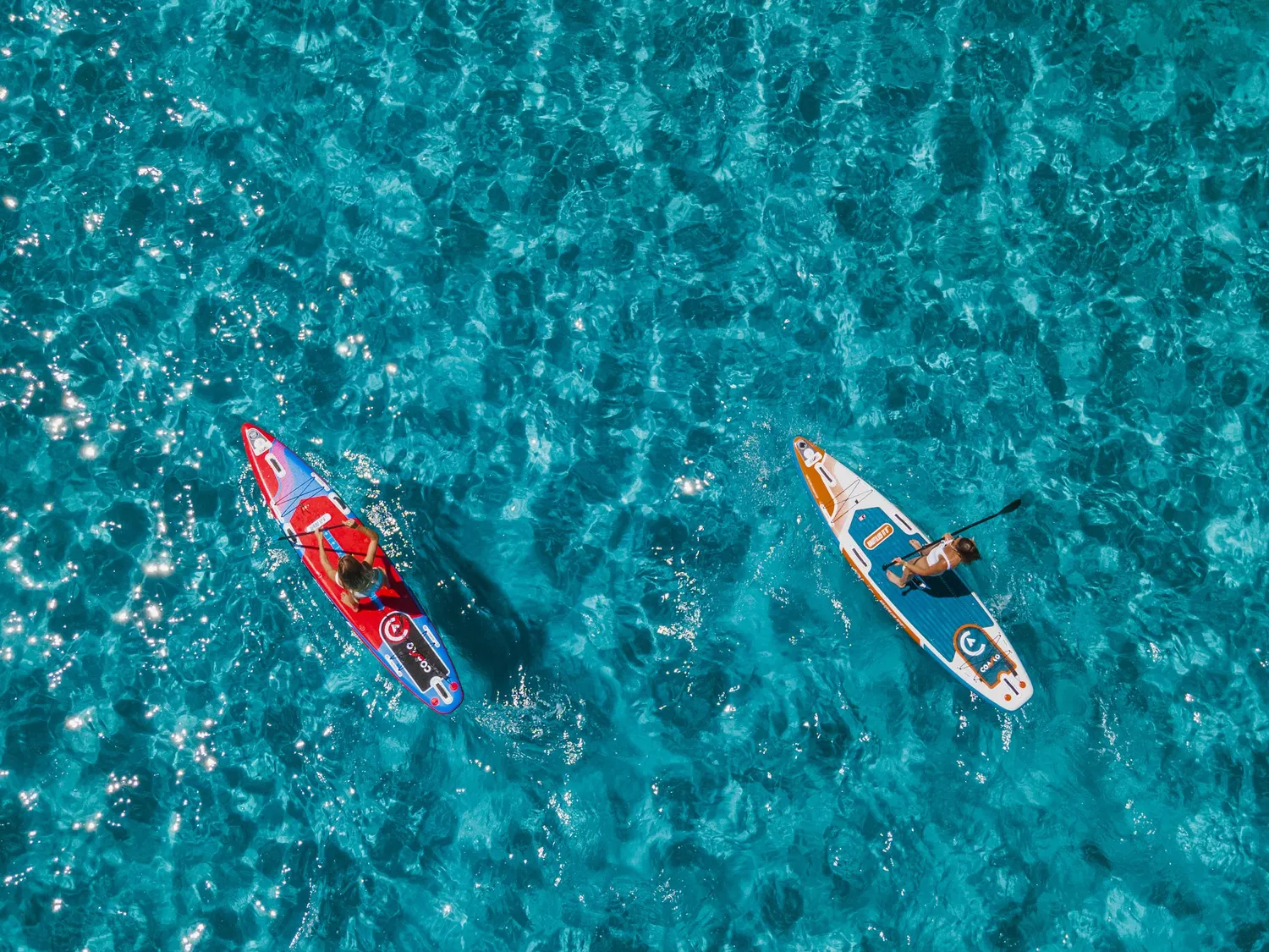Coasto Turbo tavola SUP gonfiabile 12'6'' blu rosso rigida