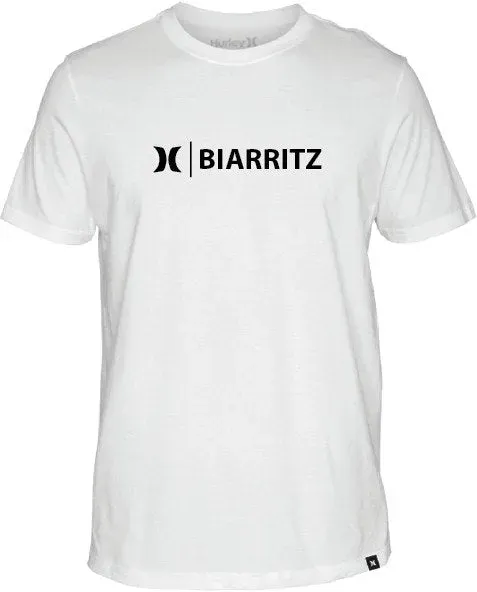 Hurley Biarritz Crew Neck t-shirt bianca manica corta