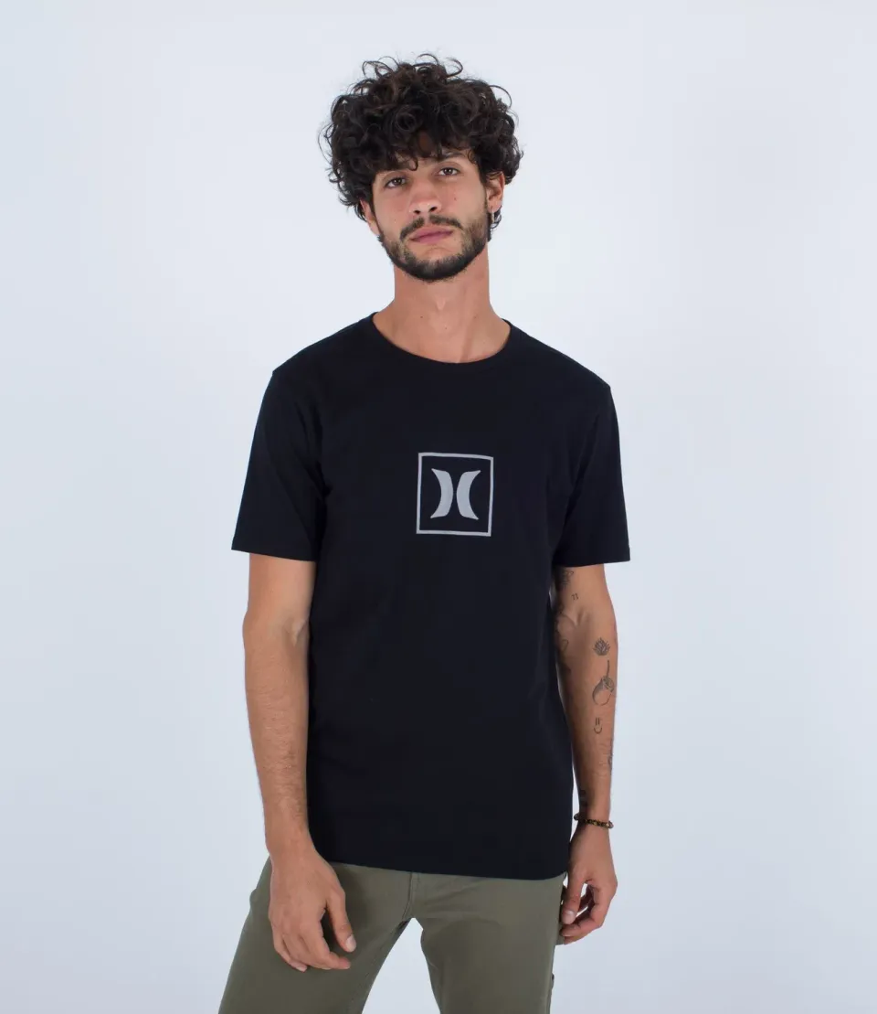 Hurley H2O-Dri Box t-shirt cotone manica corta logo