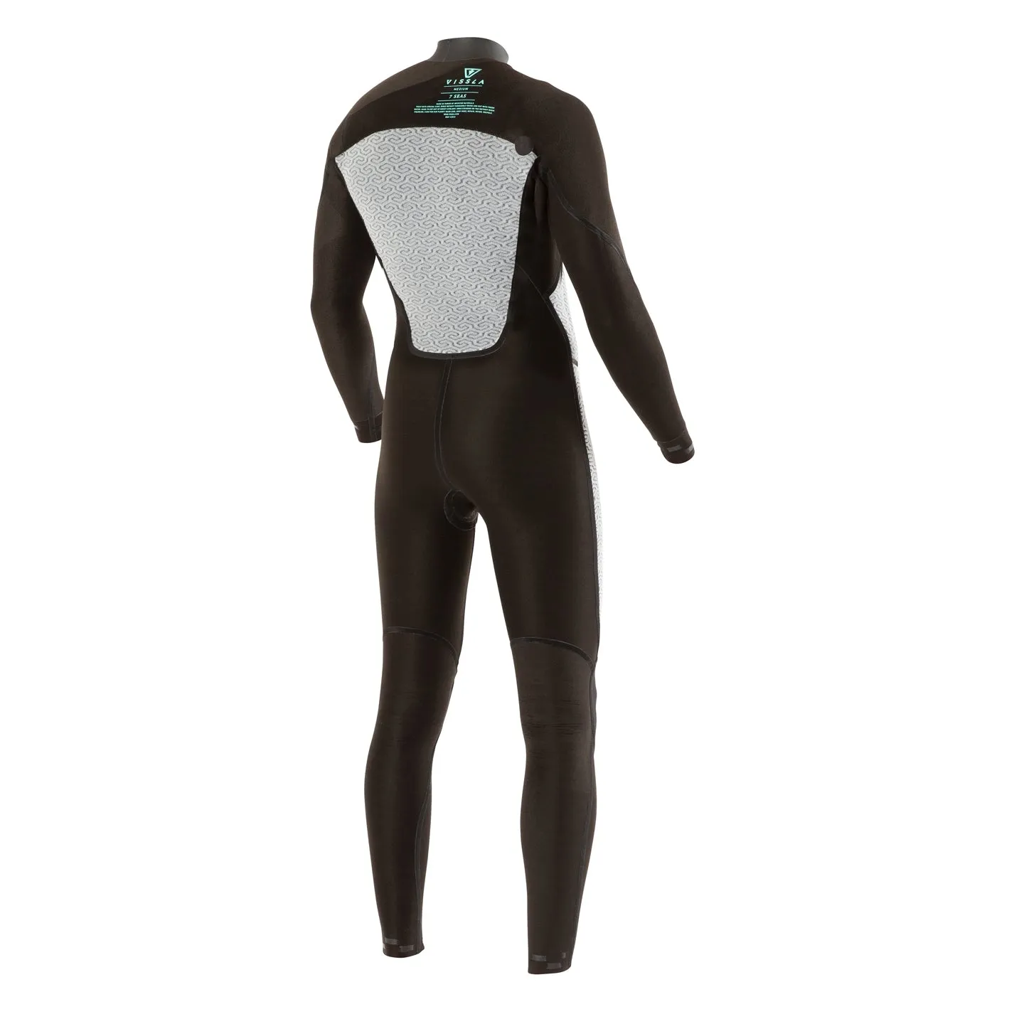 Vissla 7 Seas 3/2 muta intera nera front zip