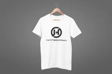 Hatropina Team T-shirt unisex bianca logo W
