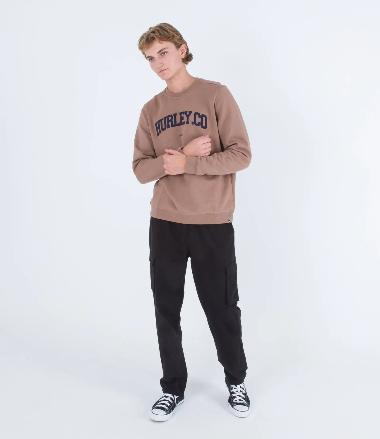 Hurley Applique felpa girocollo 300 g