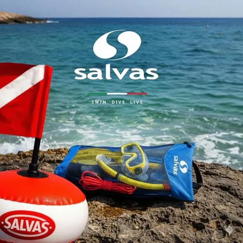 Salvas Sub Ultimate S/M set snorkeling blu con boa