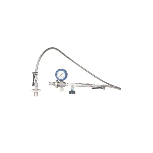 NRC Overflow Frusta travaso 1,65 m DIN con manometro