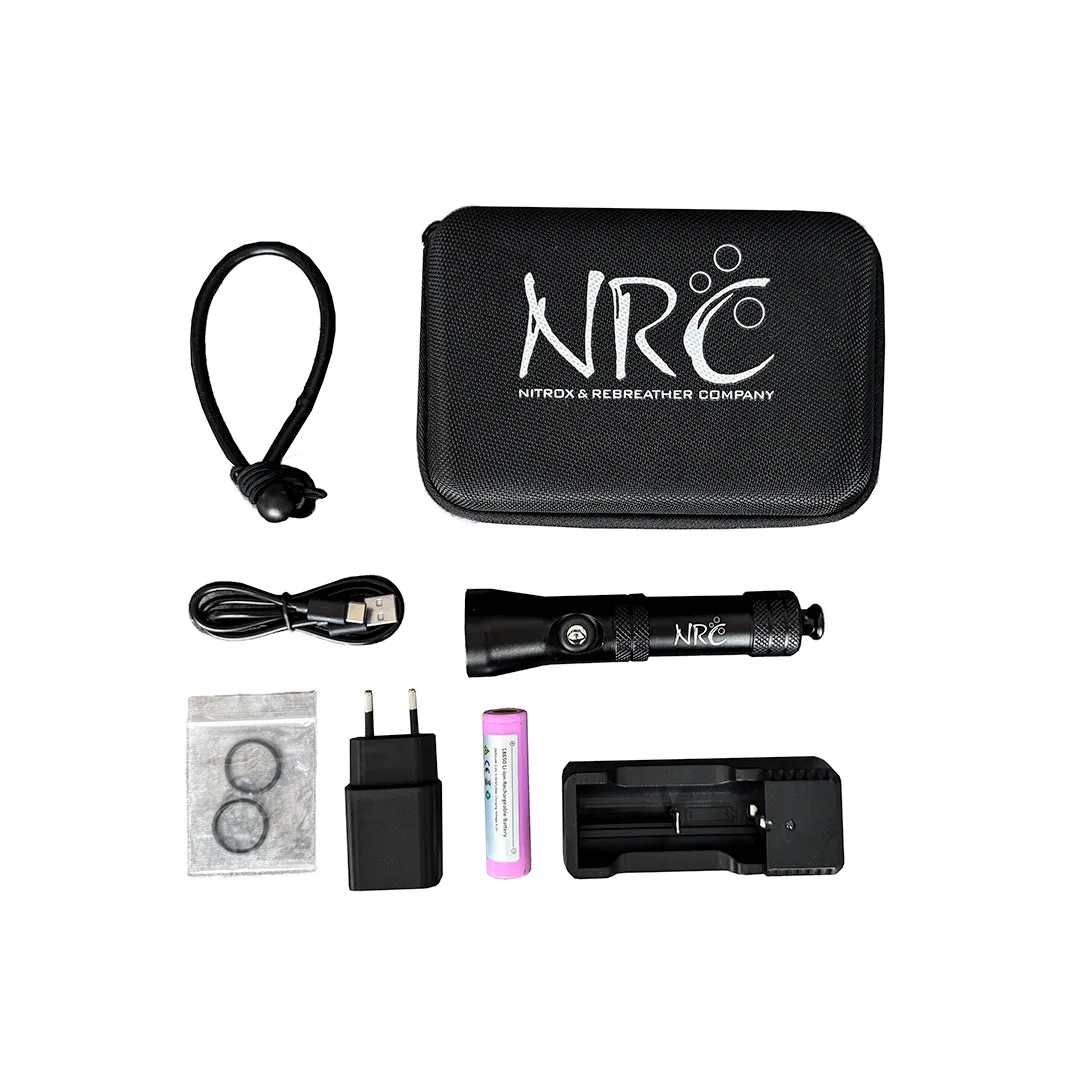 NRC Dive Light Pro 1000R torcia sub 1000 lumen nera