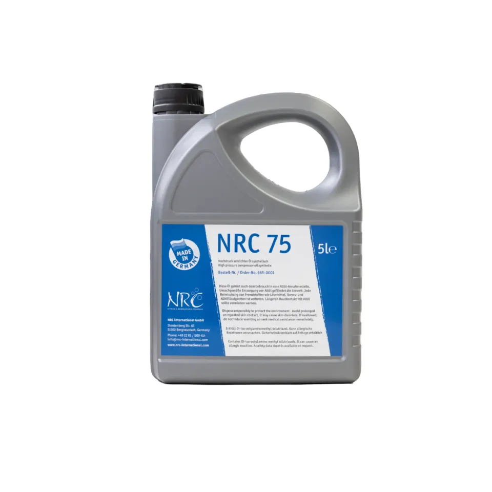 NRC 75 olio compressore sintetico 5L alta pressione