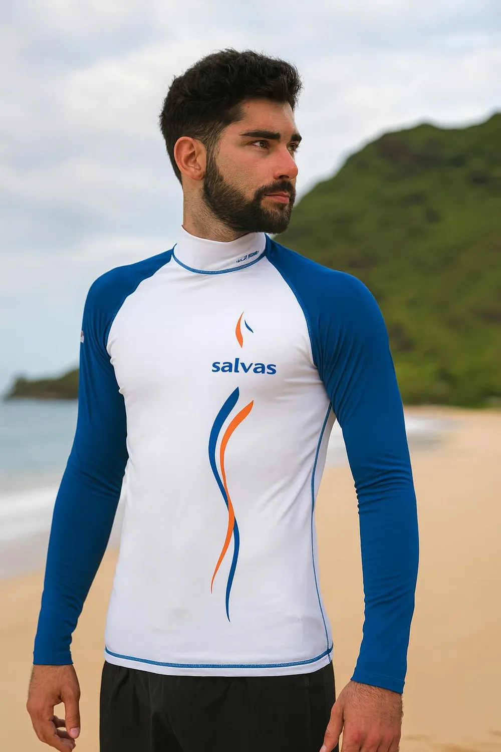 Salvas Rashguard maglia maniche lunghe L anti UV UPF 50+