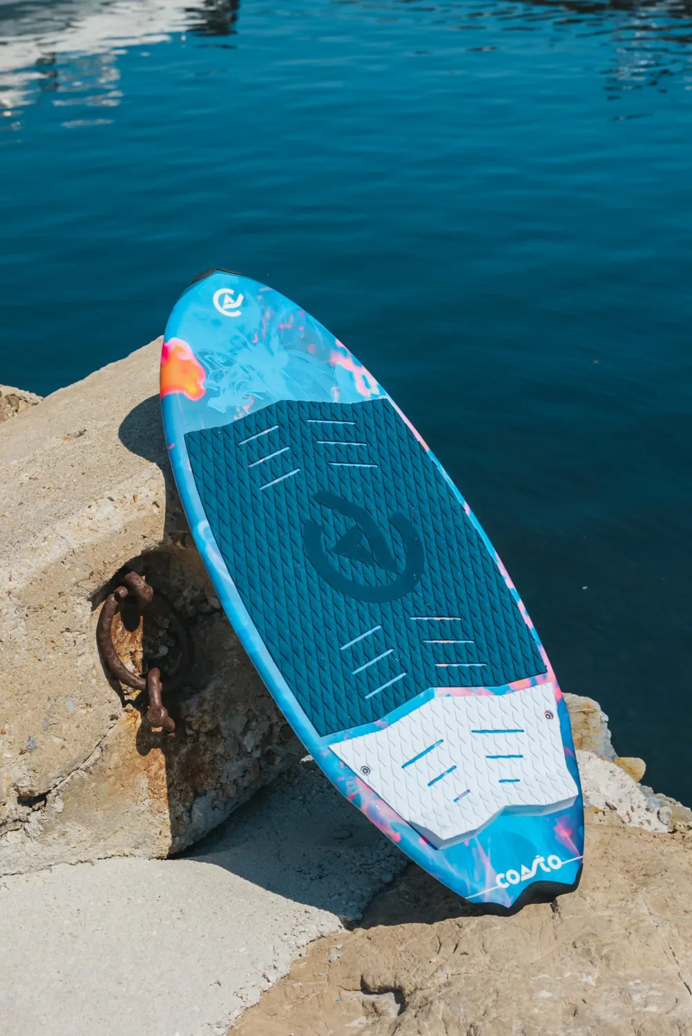Coasto Onyx wakesurf rigido EVA kickpad 3 pinne