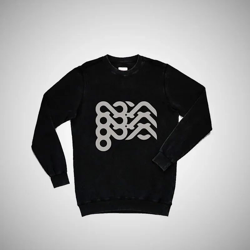 Goya felpa sweater nera cotone regular fit