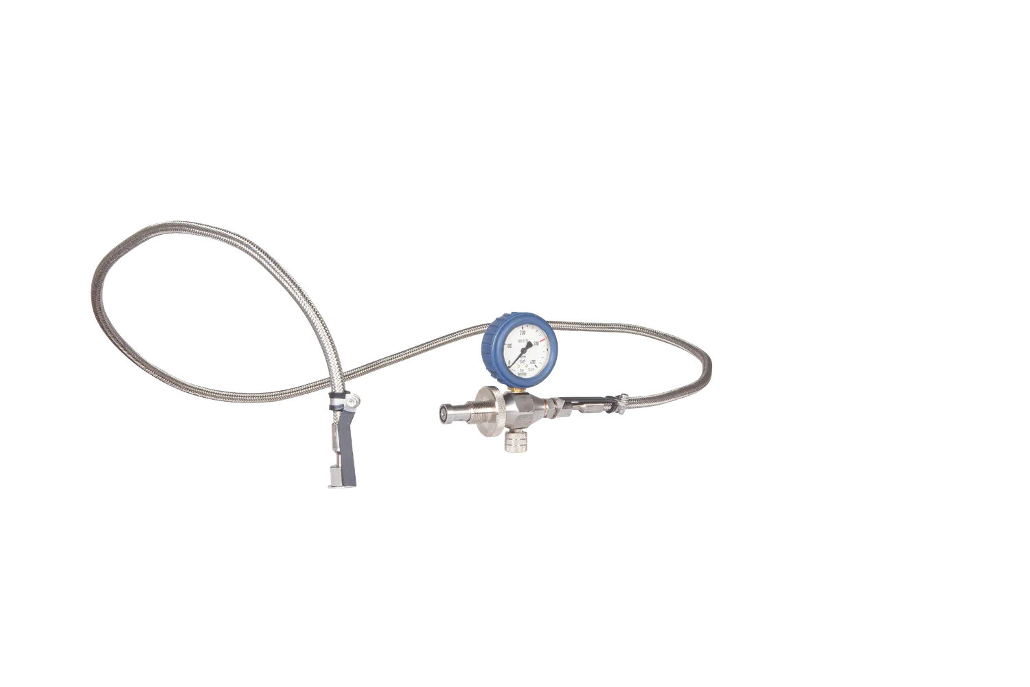 NRC tubo inox 1,65 m manometro Wika DIN G5/8