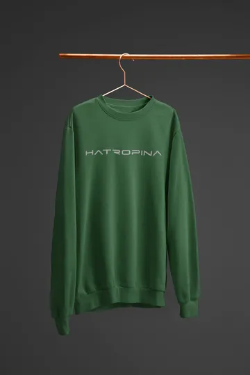 Hatropina BG sweatshirt unisex verde bottiglia