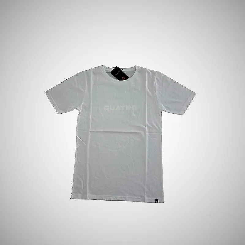 Hatropina Quatro Typ Logo T-shirt cotone bianca