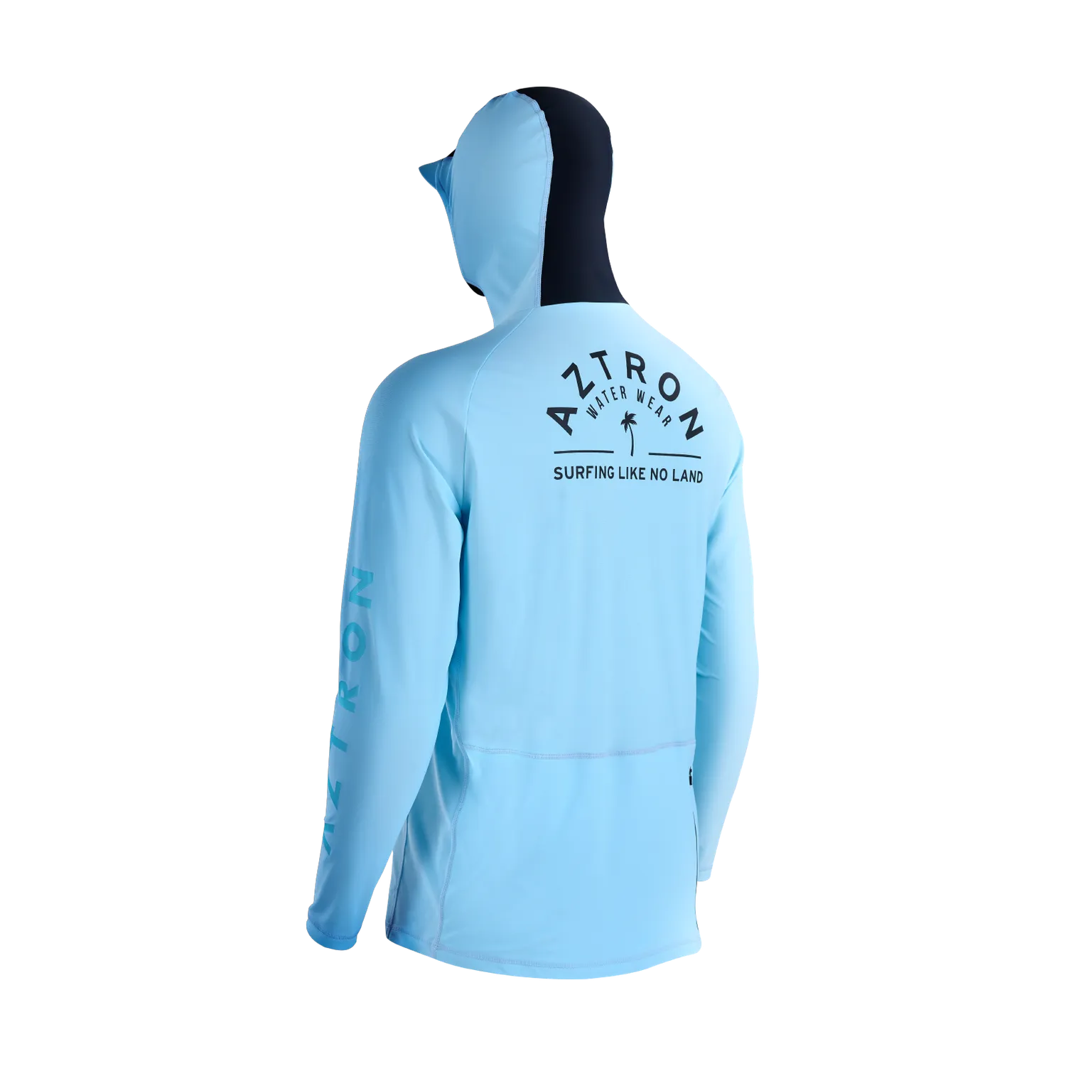 Aztron Surfing Hooded lycra surf cappuccio azzurra