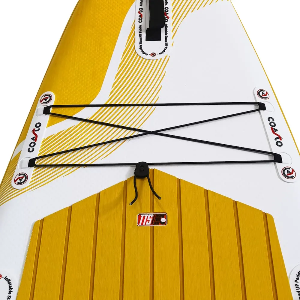 Coasto Argo Double Chambre SUP gonfiabile 11' giallo 140 kg