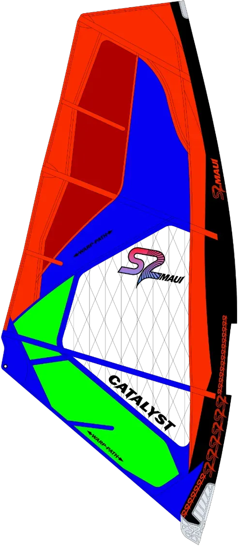 S2Maui Catalyst 2020 vela wave 3 stecche side-shore
