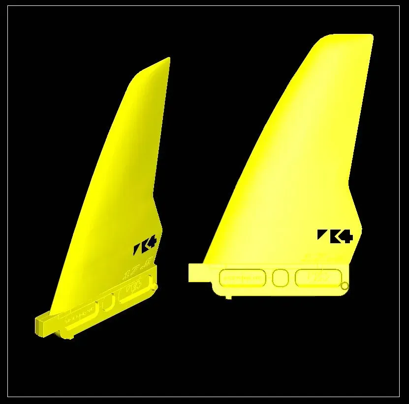 K4 Rocket Rear pinna windsurf wave singola