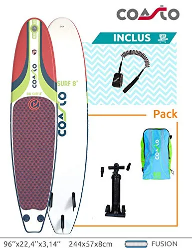 Coasto Air Surf 8' tavola surf gonfiabile 244 cm thruster