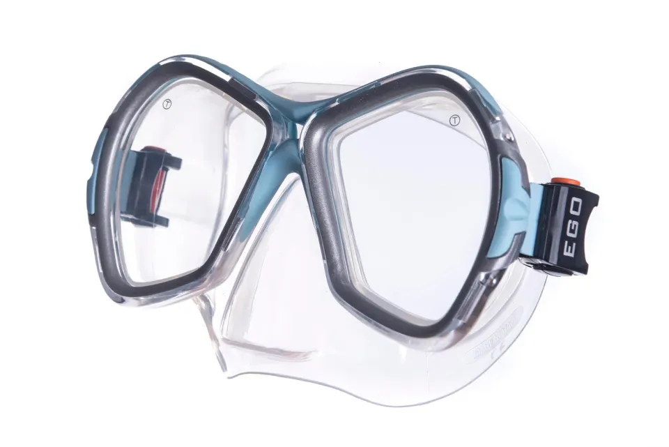 Salvas Phoenix maschera sub azzurro doppia lente TPR