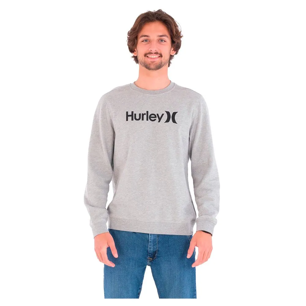 Hurley O&O felpa girocollo uomo grigia 300 g