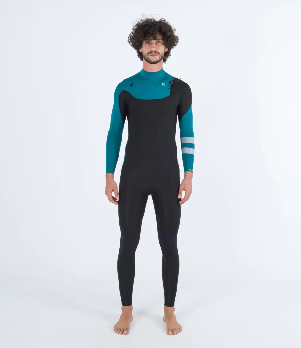 Hurley Advant muta intera 4/3mm verde emerald frontzip