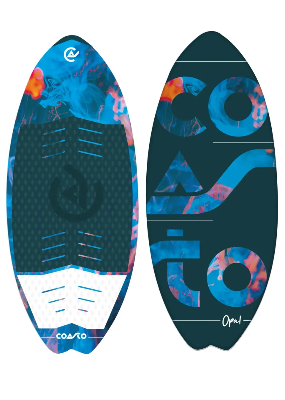 Coasto Coast Opal wakesurf rigido con pad EVA