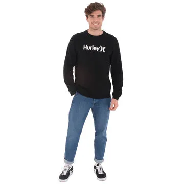 Hurley One & Only felpa girocollo uomo nera